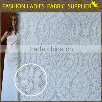 shaoxing textile New designs! poly/ctn jacqaurd fabric,ladies' wearing fabric 270gsm frivolous dress order jacquard fabrics