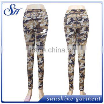 Custom Women Fitness Sports Leggings With Camo 2017 Spot Drill Design photo-2