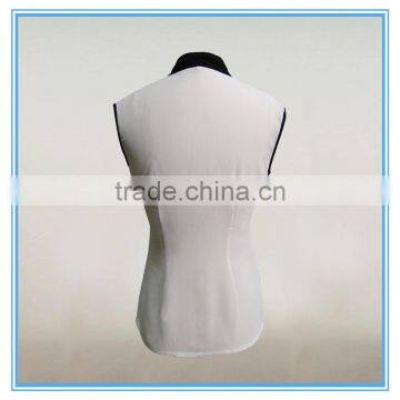 Office Uniform Designs For Women Sleeveless Chiffon Blouses Designs photo-2