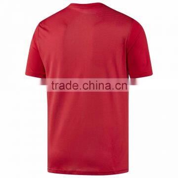 Customize Workout Clothes Activewear Athletes Trim Cut Tee Breathes Fresh Sport Top for Man Polyester Mesh Panels Cool Gymwear photo-6