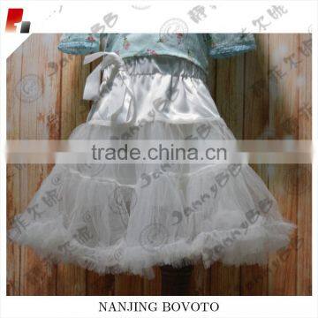 Kids Wholesale Tutu White Bowknot Pretty Fashion Skirt photo-2