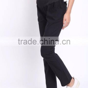 Plus Size Stretch Maternity Clothes Belly Band Trousers Straight Cut Pregnant Pants Maternity Pants photo-2
