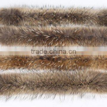 BBG-H-9 Natural Color Real Raccoon Fur Trim for Hood photo-6