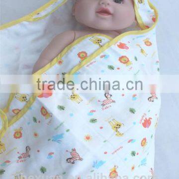 OEM Factory or 10 Stocked Designs Baby Muslin Towel /Baby Swaddle Blanket photo-5