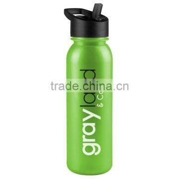 USA Made 24 oz Tritan Metalike Sports Bottle With Flip Straw Lid - Metallic Colors, BPA/BPS-free and Comes With Your Logo photo-2