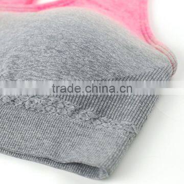 Hot Sale Custom Sexy Seamless Padded Breathable Women Sports Bra