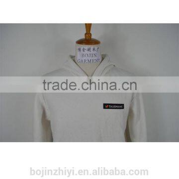 Custom Made Plain White Cotton Hoody photo-3