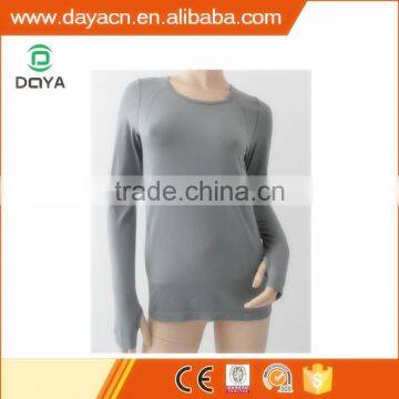Women's Suitable Soft Long Sleeve T-shirt Seamless Long Sleeve T-shirt photo-5