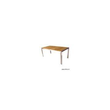 Sell Stainless Steel Table with Teak Wood Top