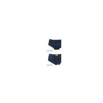 OEM Dark Blue Cotton Briefs Breathable Personalised Underwear for Men