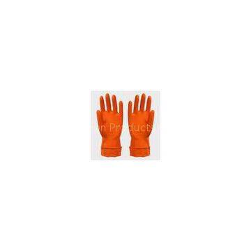 Reusable 30 cm length unlined Household Latex Gloves for dish washing