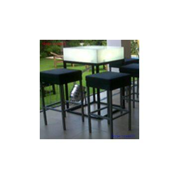 Lighted Led Square Bar Table photo-3