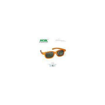 Cool Shape Yellow 3D Viewing IMAX 3D Glasses For Digital 3D Theatre