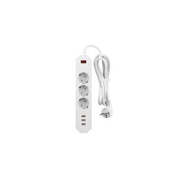 Simple and classic style EU plug power socket with usb charger ports 16a 4000w