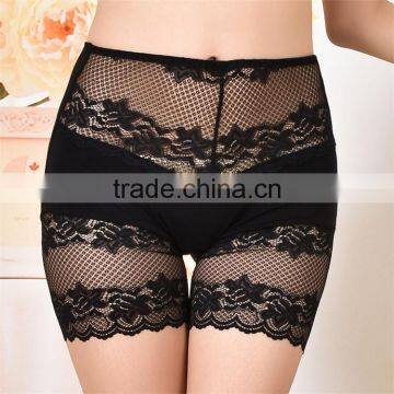 2017 Best comfortable modal high waist sexy womem sports lace control brief underwear