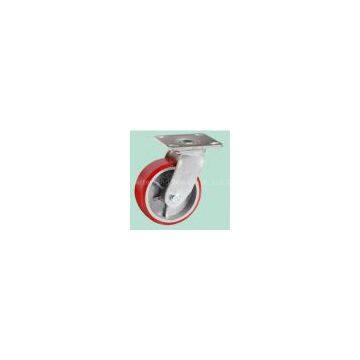 Heavy duty iron core polyurethane-covered casters(silver core)