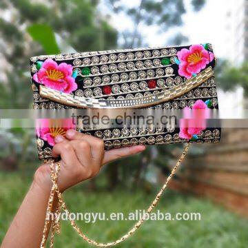 wholesale coloful pirnted ethnic clutch bag purse Evening handbag /shoulder bag Bridal Wedding Purse Party bag Handbag