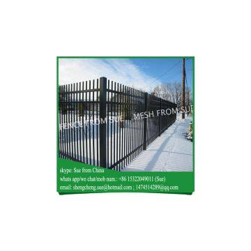 Black Powder coating garden fencing for French