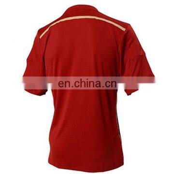 polyester short sleeve sport shirts world cup soccer uniforms