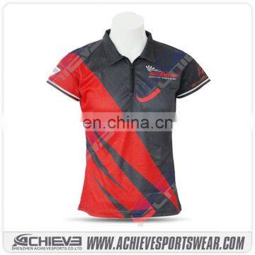 100% Polyester new and fashion style polo,red black dri fit mens polo shirts