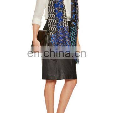 Wholesale Factory Price Fancy Multicolored Printed 100% Silk Chiffon Scarf