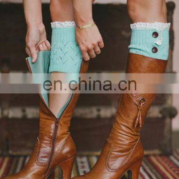 Lace Sock Warm Knitted Leggings photo-5