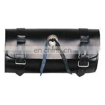 HMB-3024A LEATHER MOTORCYCLE TOOL BAG CONCHO STYLE FORK BAG