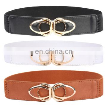 Grace Karin Women Ladies Girls Metal 1.5" Bow-Knot Buckle Stretchy Elastic Waist Belt Waistband CL010485