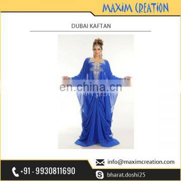 Top Rated India Fashion House Selling Exclusive Royal Looking Dubai Kaftan at Favourable International Rate