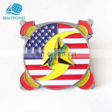 Antique silver plated 3D coins cheap custom soft enamel high quality colorful souvenir metal coin from China manufacturer
