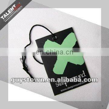 wholesale custom Spot UV printed paper hang tag for garments