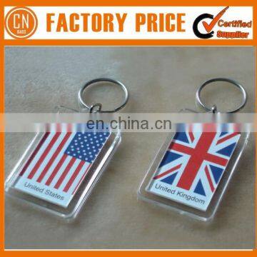 Good Quality Logo Printed Acrylic Keyring