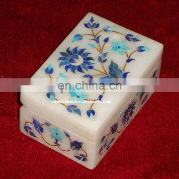 Marble Inlay Box, Marble Inlay Jewellery Boxes