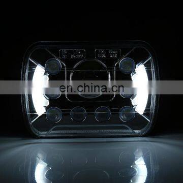 China Manufacturer 12v 55watt 5*7" Led Headlight for Truck Heavy Duty