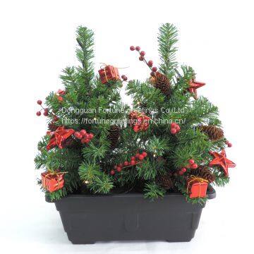Artificial christmas pot tree