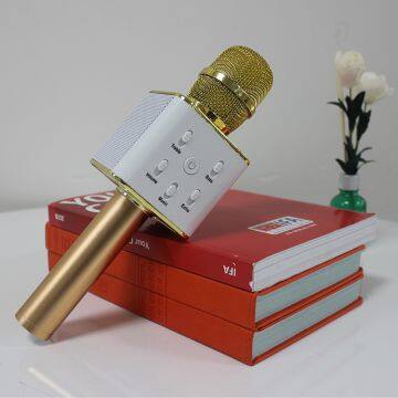 Q7 Handheld Karaoke Player KTV Wireless Microphone Speaker Blue Tooth Home Karaoke Mic Player photo-3