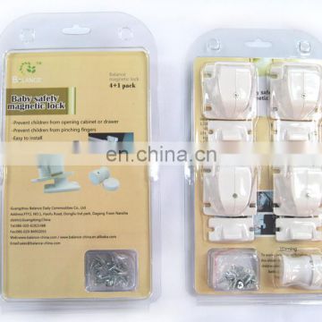 Baby safety drawer magnetic locks set in PVC card