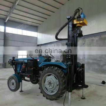 HQZ150T 4x4 or 4x2 Tractor DTH water well drilling rig / Cheap tractor mounted borehole drilling rig