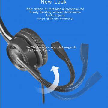 China Beien CS12 PC telephone call center headset noise-cancelling headset customer service