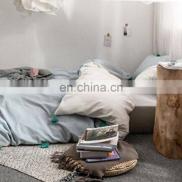 Wholesale Bohemia Style Comfortable Bed Sheet King Size Bedding Set With Pompom Fringe photo-3