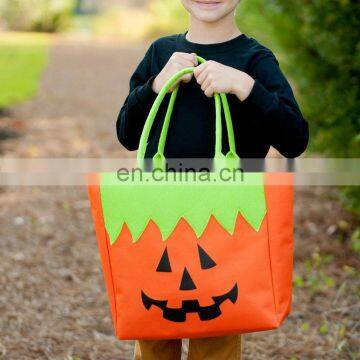 Halloween supplies portable candy tote bags for kids felt halloween bag