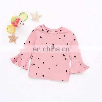 Baby Girl Tops Polka Dot Print T-shirt Fall Winter Sweet Long Sleeve Shirt Kids Clothing Toddler Tees photo-5