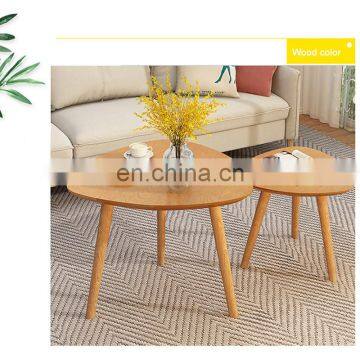 New Designed White Side Oak Wood Coffee Table Small Size European Nordic Style Coffee Table Modern Wooden photo-4