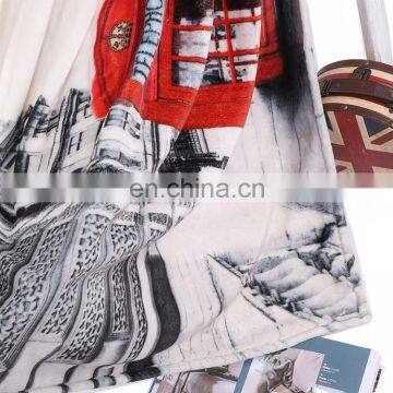 Custom Soft 3D Digital Print Screen Print Blanket Flannel Fleece Thick Throw Blanket With Good Color Permeability photo-4