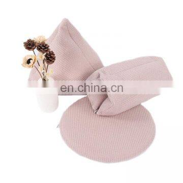 High Quality Plain Light Casual Portable Cheap Small Pink Pillows Multi Functional Foldable Folding Triangular Pillow for Home photo-4