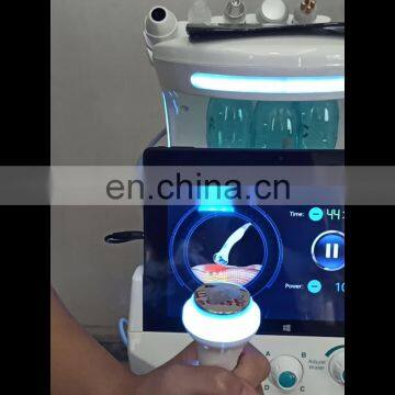 2020 New 7 in 1 hydrafacials Intelligent Ice Blue RF Hydra Oxygen Jet Water Peeling facial beauty machine with skin analyzer