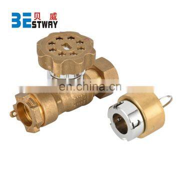 Magnetic Lockable Brass Ball Valve With Magnetic Handle photo-2