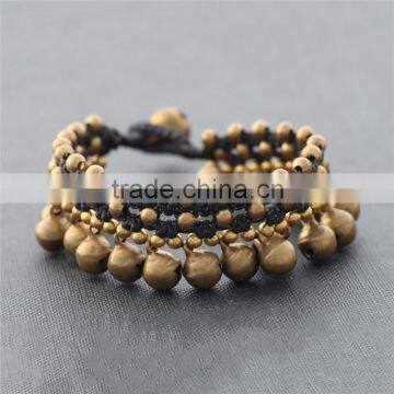 2016 nwe style cheap woven bell bracelet XE09-0211