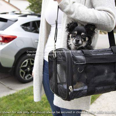 Oxford Fabric Mesh Breathable Airline Approved Small Animal Cages Transport Bag Dog Cats Travel Handbag Pet Carriers photo-3