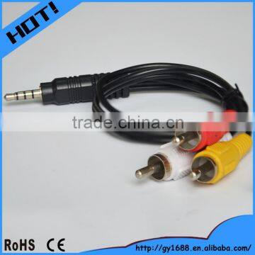 3.5mm Stereo plug to 3 RCA Plug Male/Male Y audio cable 0.5m                        
                                                Quality Choice